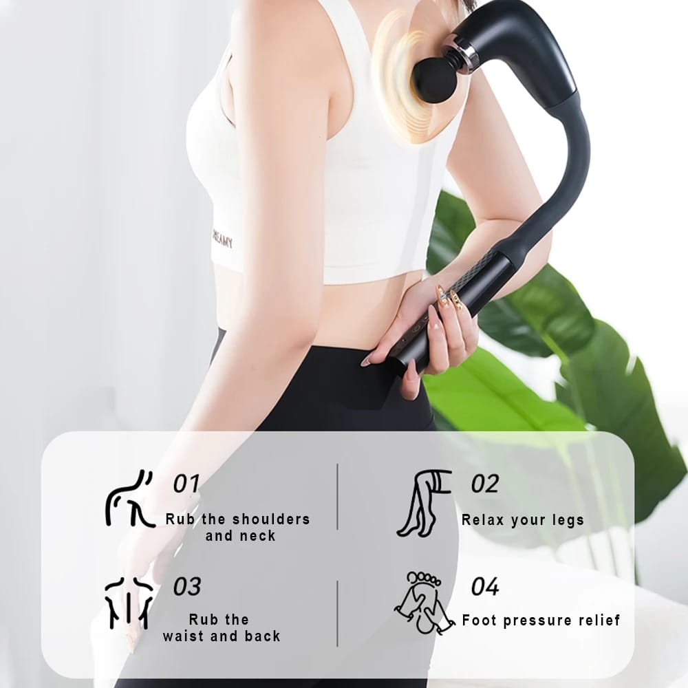Pistola de Masaje en Forma de U – Alivio Muscular Profundo