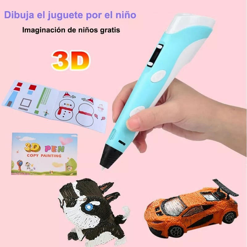 Bolígrafo 3D para Niños – ¡Dibuja en el Aire como un Verdadero Artista del Futuro!